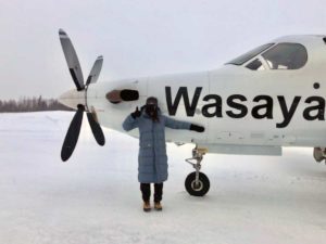  Sarah Herst at Wakepeka airport